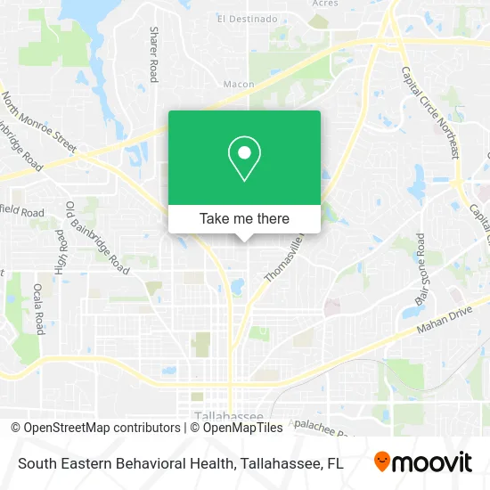 South Eastern Behavioral Health map