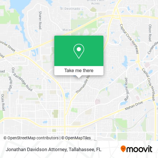 Mapa de Jonathan Davidson Attorney