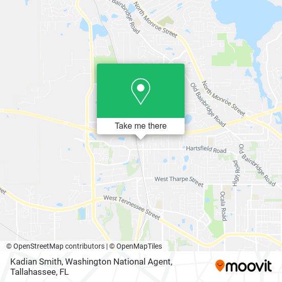 Kadian Smith, Washington National Agent map