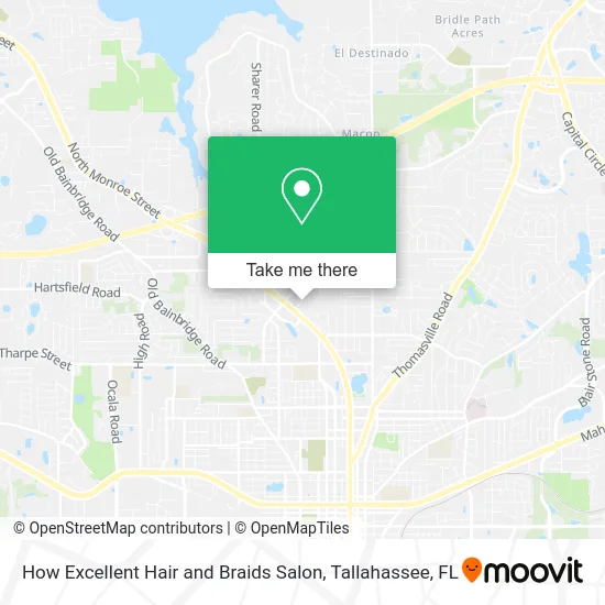 How Excellent Hair and Braids Salon map