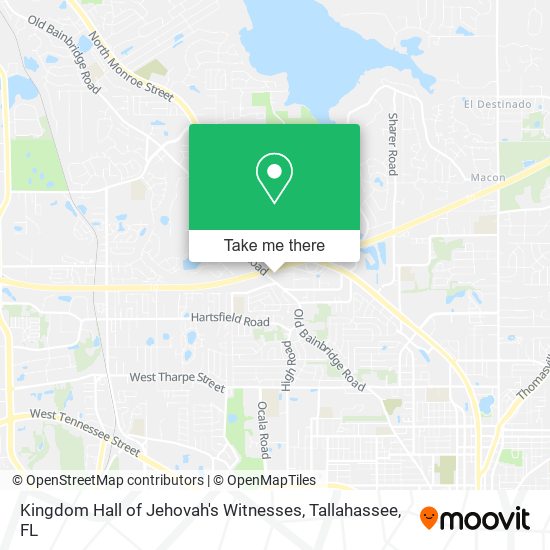 Mapa de Kingdom Hall of Jehovah's Witnesses