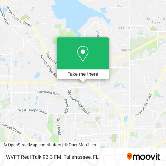 WVFT Real Talk 93.3 FM map