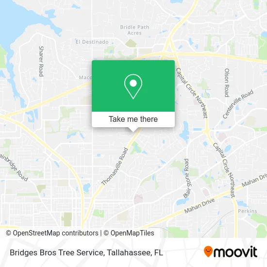 Bridges Bros Tree Service map