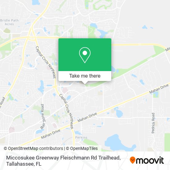 Miccosukee Greenway Fleischmann Rd Trailhead map