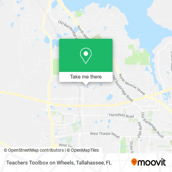 Teachers Toolbox on Wheels map