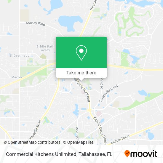 Commercial Kitchens Unlimited map