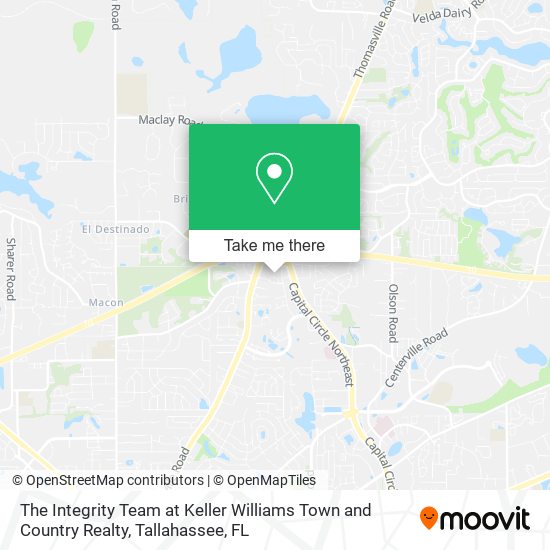 Mapa de The Integrity Team at Keller Williams Town and Country Realty