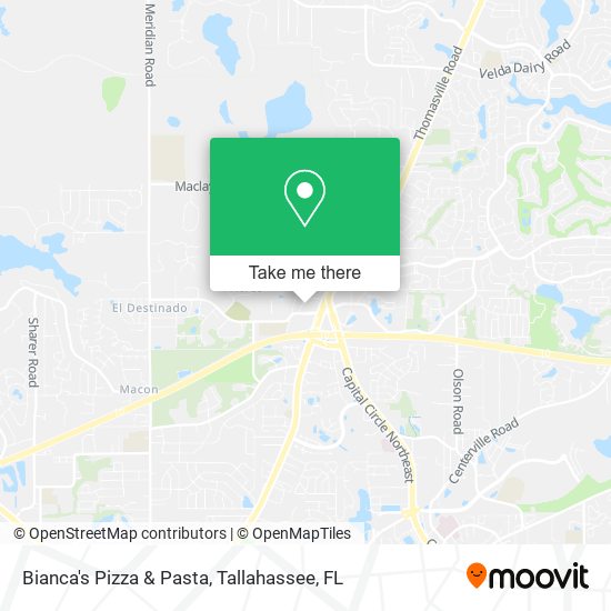 Bianca's Pizza & Pasta map