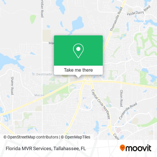 Florida MVR Services map