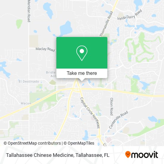 Mapa de Tallahassee Chinese Medicine