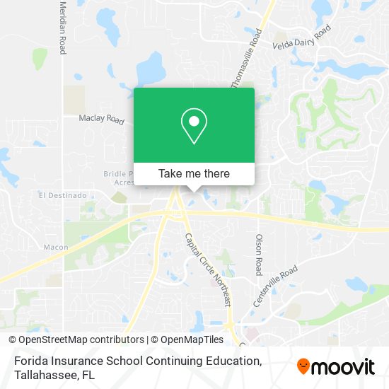 Forida Insurance School Continuing Education map