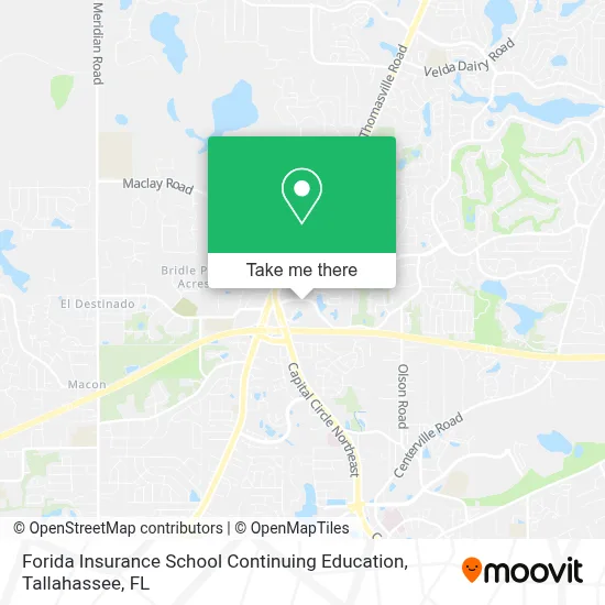 Forida Insurance School Continuing Education map