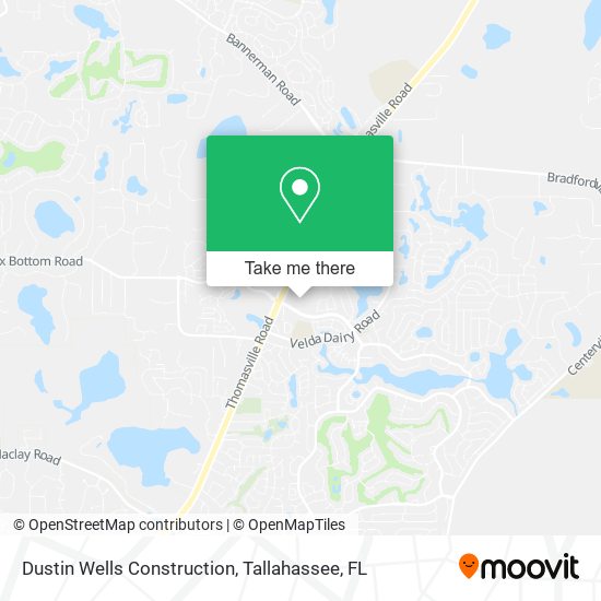 Dustin Wells Construction map
