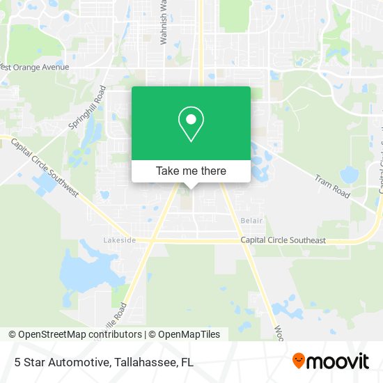 5 Star Automotive map