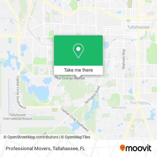 Mapa de Professional Movers