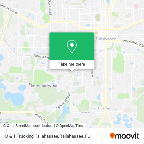 D & T Trucking Tallahassee map