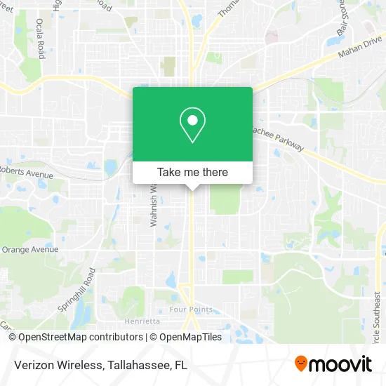 Mapa de Verizon Wireless