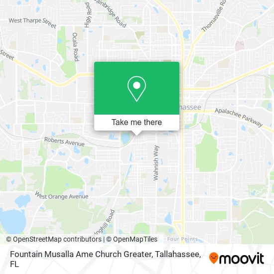 Fountain Musalla Ame Church Greater map