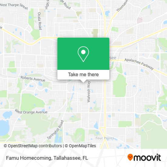 Famu Homecoming map