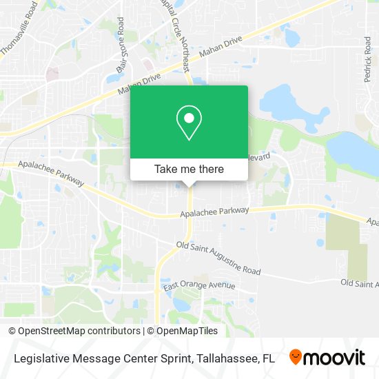 Mapa de Legislative Message Center Sprint