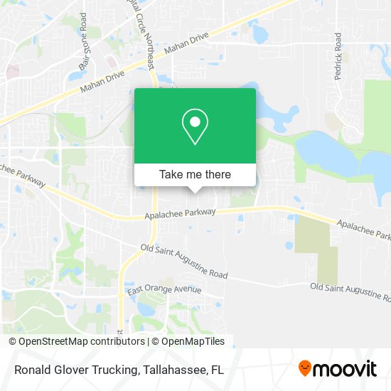 Ronald Glover Trucking map