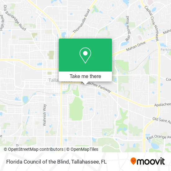 Florida Council of the Blind map