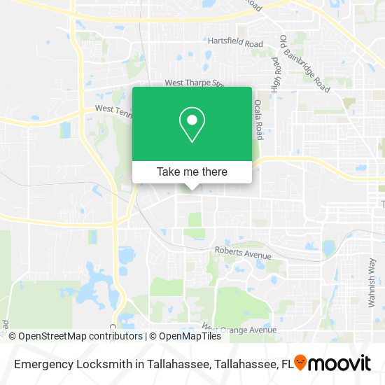 Mapa de Emergency Locksmith in Tallahassee