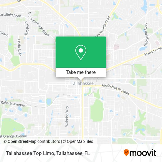 Tallahassee Top Limo map
