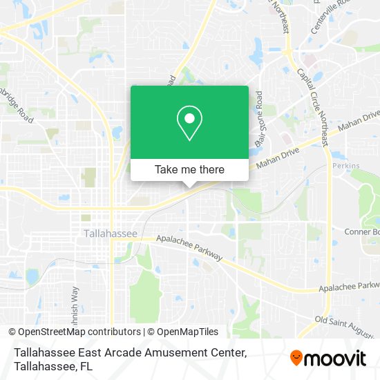 Tallahassee East Arcade Amusement Center map