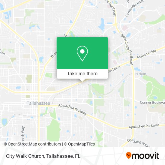 City Walk Church map