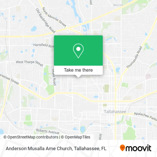 Anderson Musalla Ame Church map