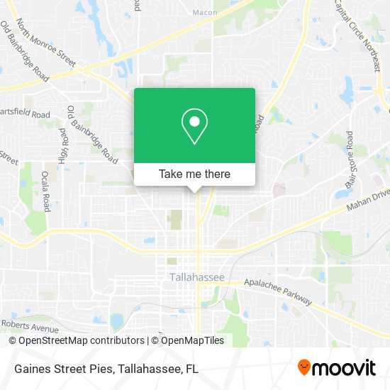 Gaines Street Pies map