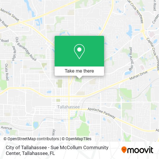 City of Tallahassee - Sue McCollum Community Center map