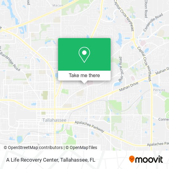 A Life Recovery Center map