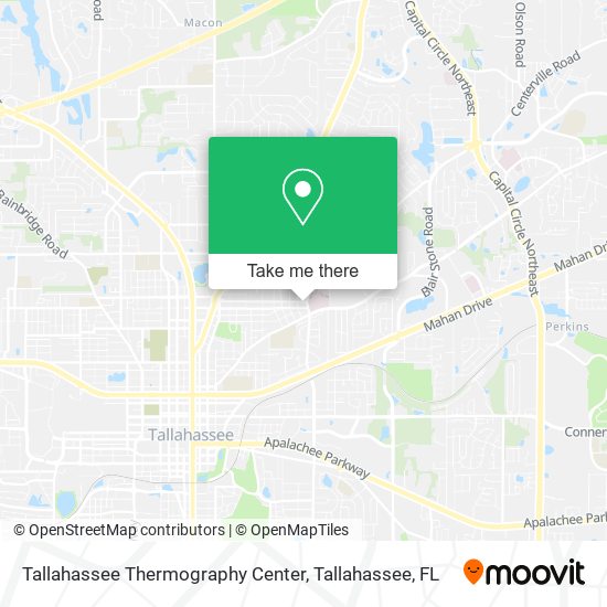Mapa de Tallahassee Thermography Center
