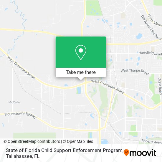 State of Florida Child Support Enforcement Program map