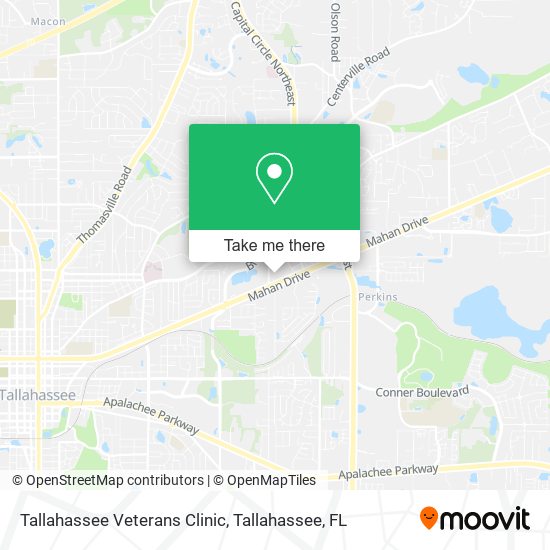 Tallahassee Veterans Clinic map