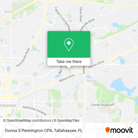 Mapa de Donna S Pennington CPA
