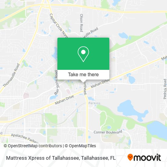 Mattress Xpress of Tallahassee map