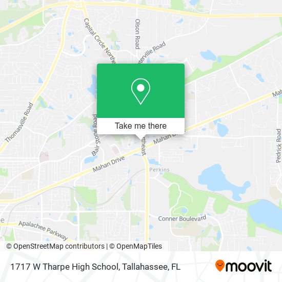 1717 W Tharpe High School map