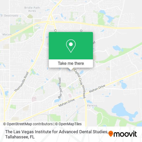 Mapa de The Las Vegas Institute for Advanced Dental Studies