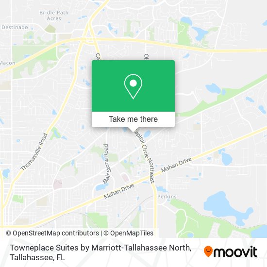 Towneplace Suites by Marriott-Tallahassee North map