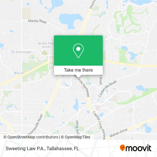 Sweeting Law P.A. map