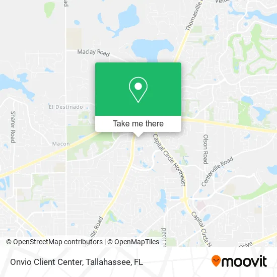 Onvio Client Center map