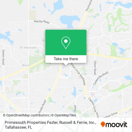 Primesouth Properties Fezler, Russell & Ferrie, Inc. map