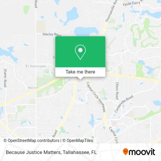 Because Justice Matters map