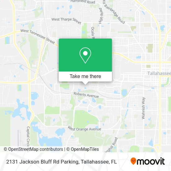 Mapa de 2131 Jackson Bluff Rd Parking