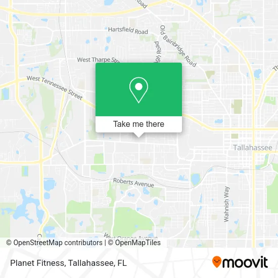 Planet Fitness map