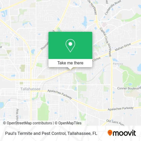 Paul's Termite and Pest Control map