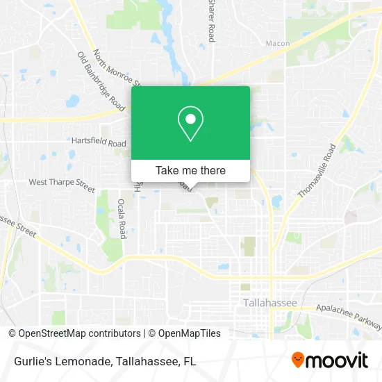 Gurlie's Lemonade map